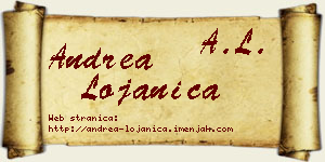 Andrea Lojanica vizit kartica